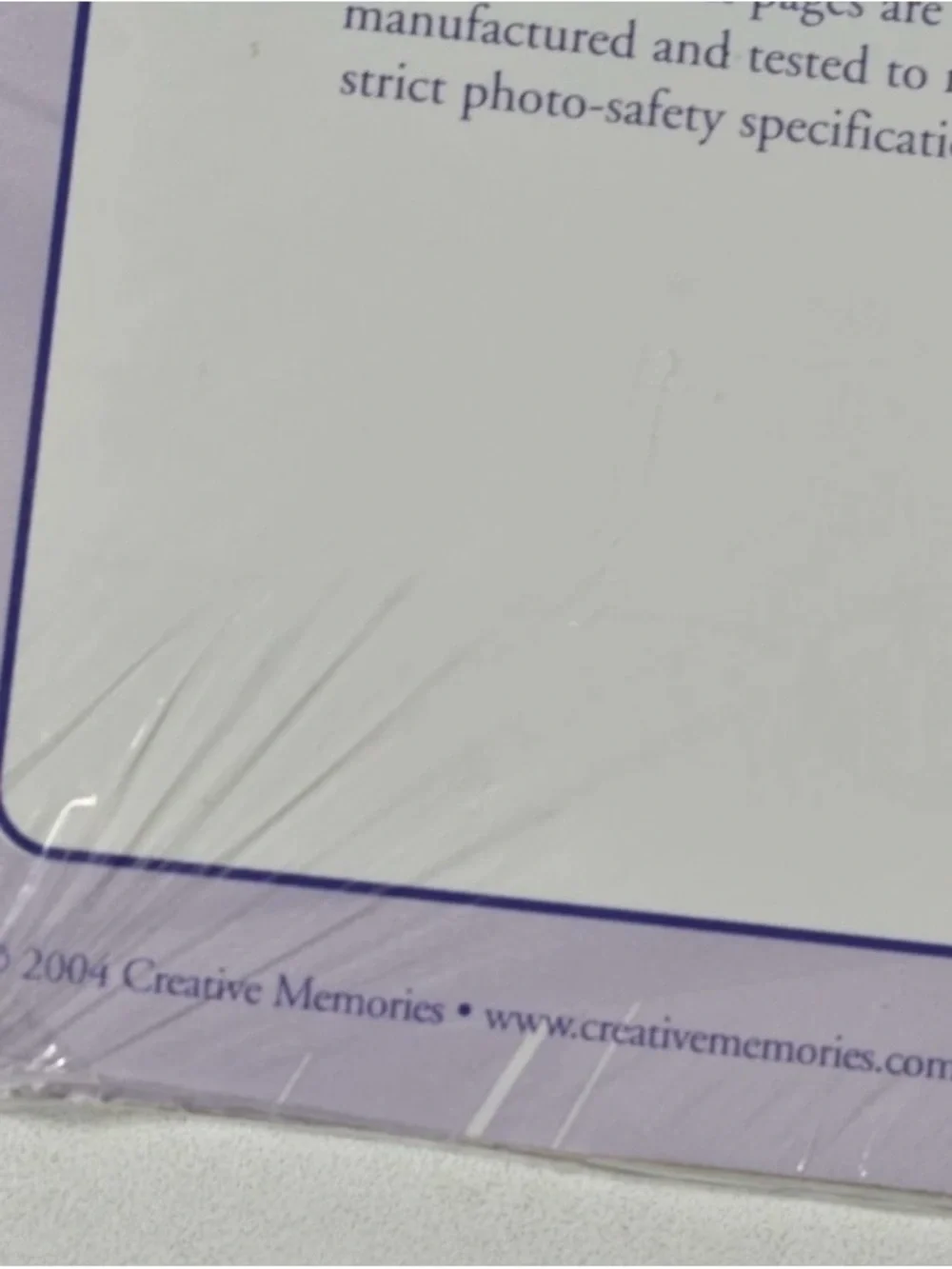 Creative Memories 12x12 Lined Refill Pages White Ruled 5 Sheet 10 Page Pack NEW